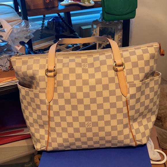 Louis Vuitton Totally Damier Azur MM - Picture 4 of 15